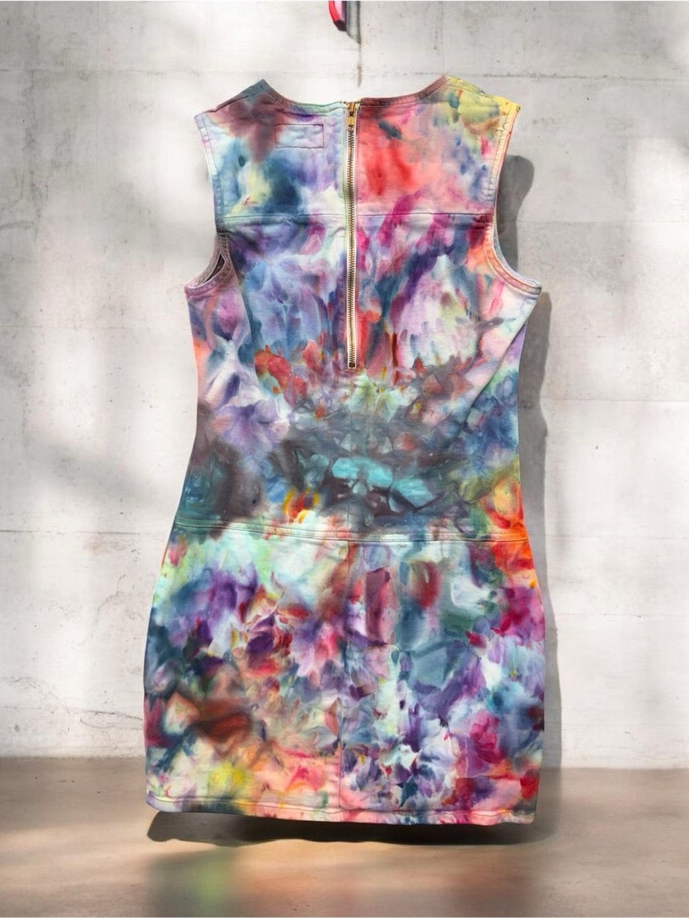 Current/Elliott Multi-Color Tie-Dye Sleeveless Mini Dress